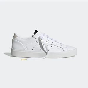 Adidas cloud white sleek sneakers 7